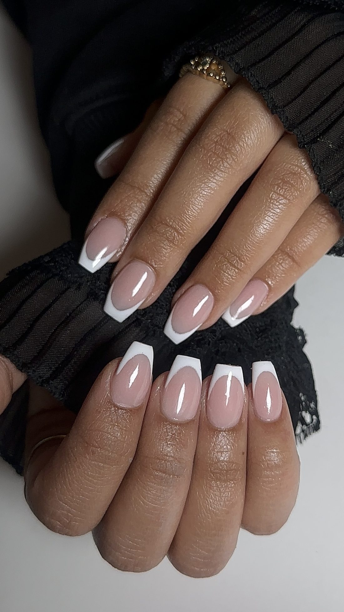 Gel overlay French tips